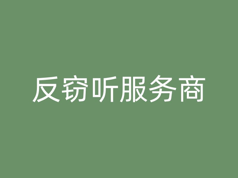 反窃听服务商